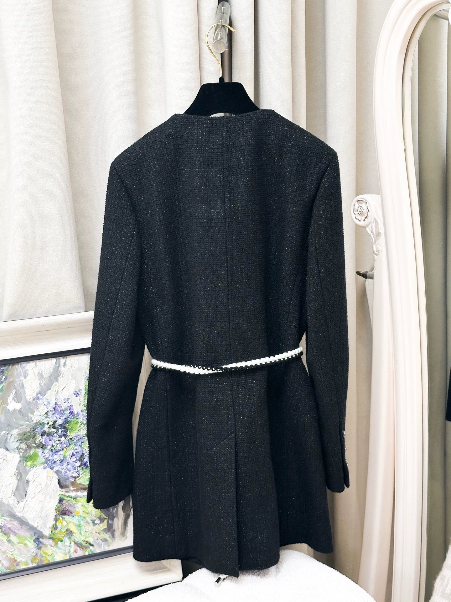 Chanel 21C black tweed jacket