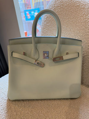 Hermes Birkin 25 Peppermint Swift Palladium hardware