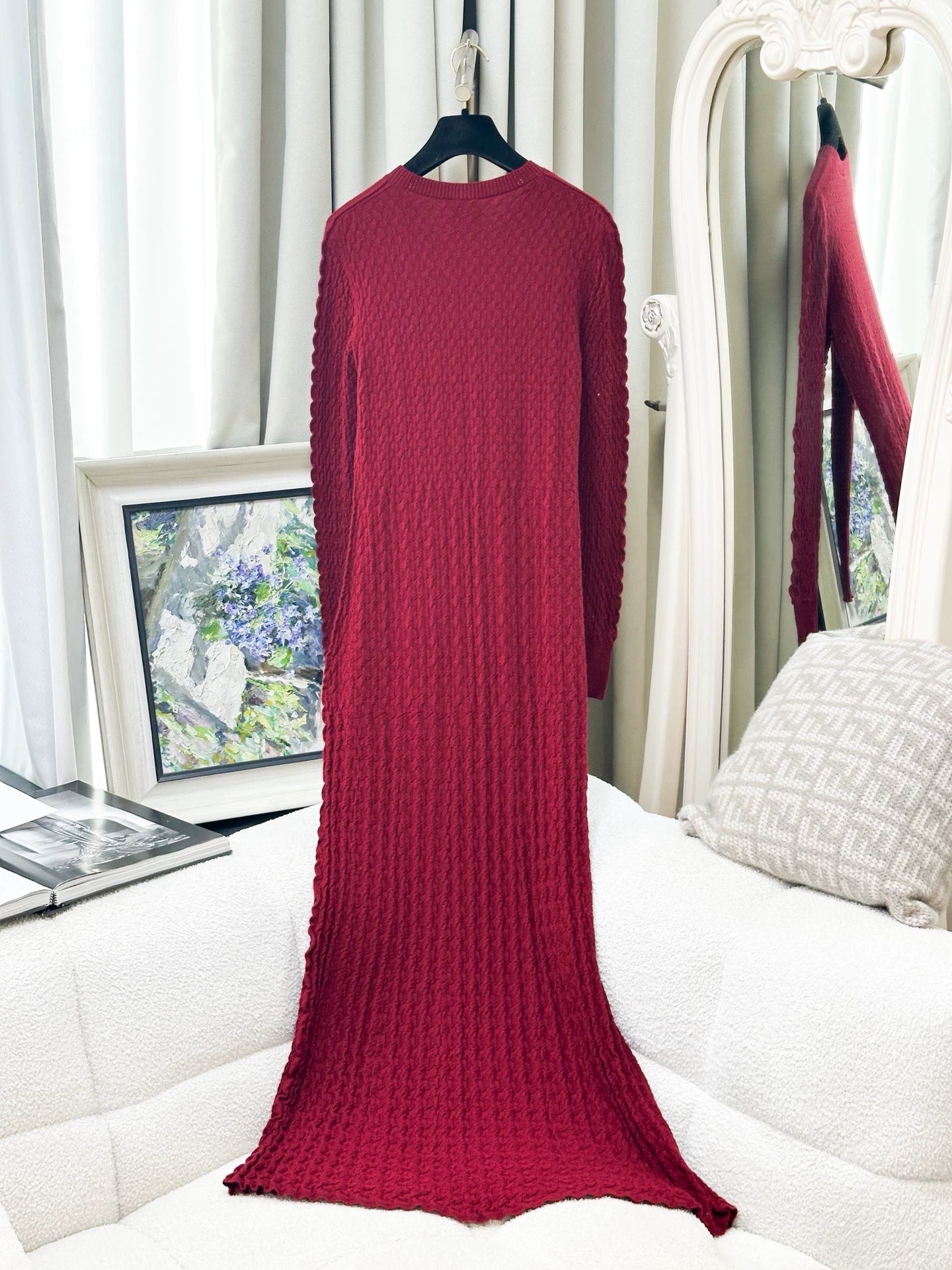 Chanel red dress