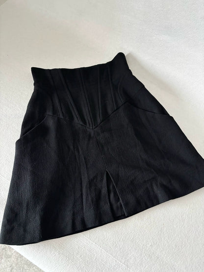 Chanel 95P White Short Jacket Skirt