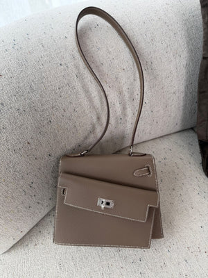 Hermes Kelly desodre etoupe Epsom palladium hardware