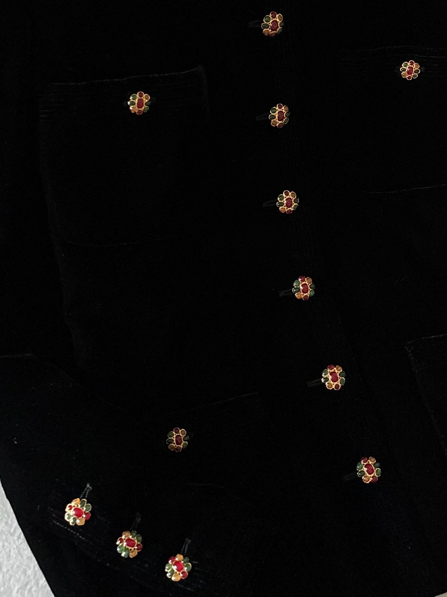 Chanel 96A Black Velvet Jacket