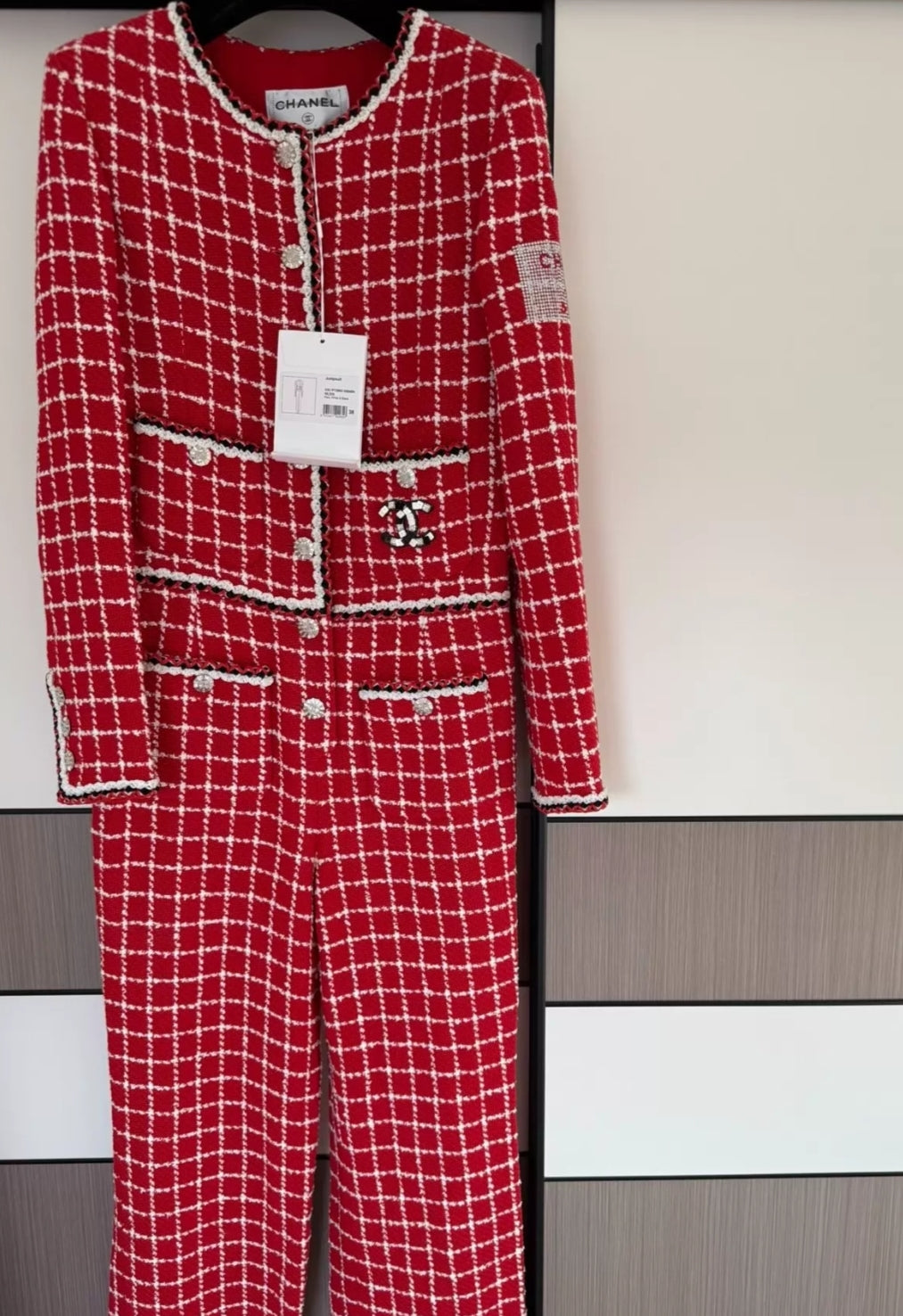 Chanel 23C red jumpsuit