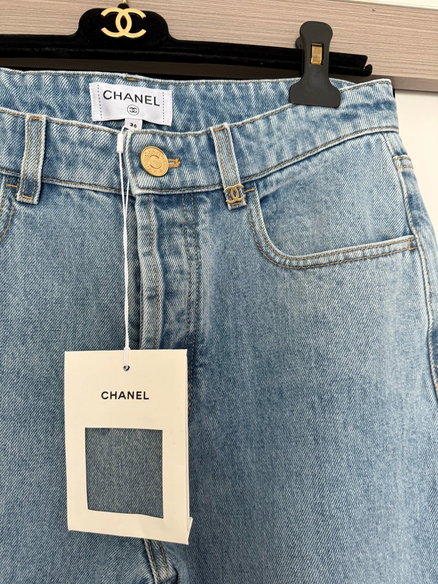 Chanel 26A straight leg jeans