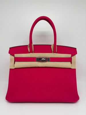 Hermes Birkin 30 Rose Mexico Togo Palladium hardware