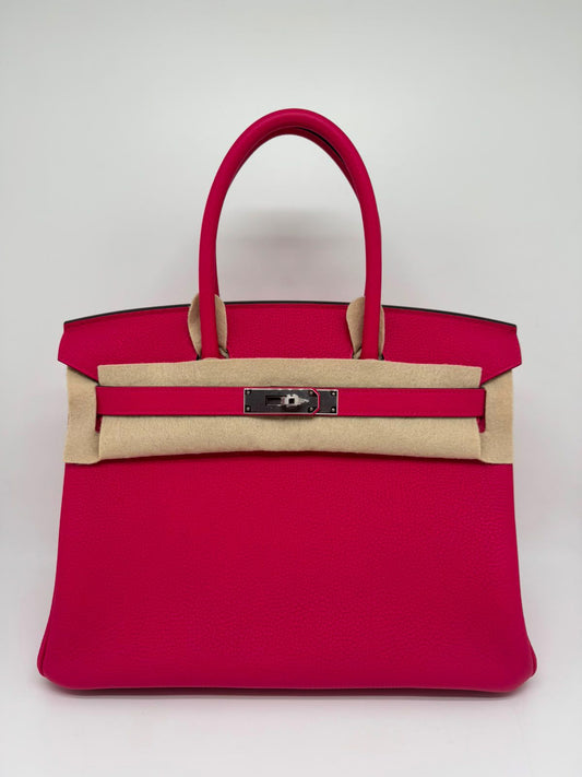 Hermes Birkin 30 Rose Mexico Togo Palladium hardware