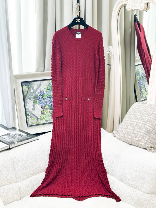 Chanel red dress