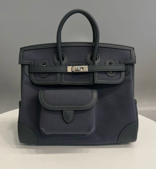Hermes Birkin 25 cargo Gris Misty Palladium hardware
