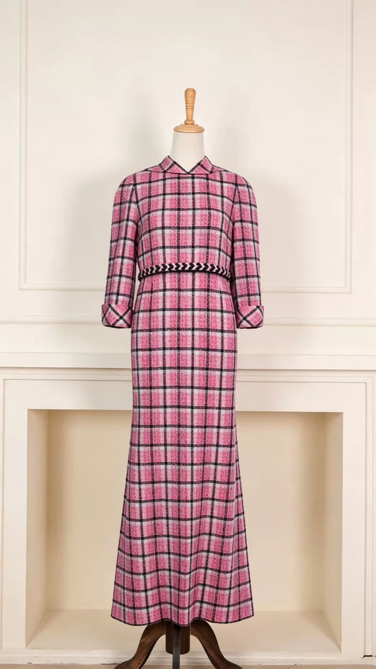 Chanel 24S Black and Pink Top and Skirt Set