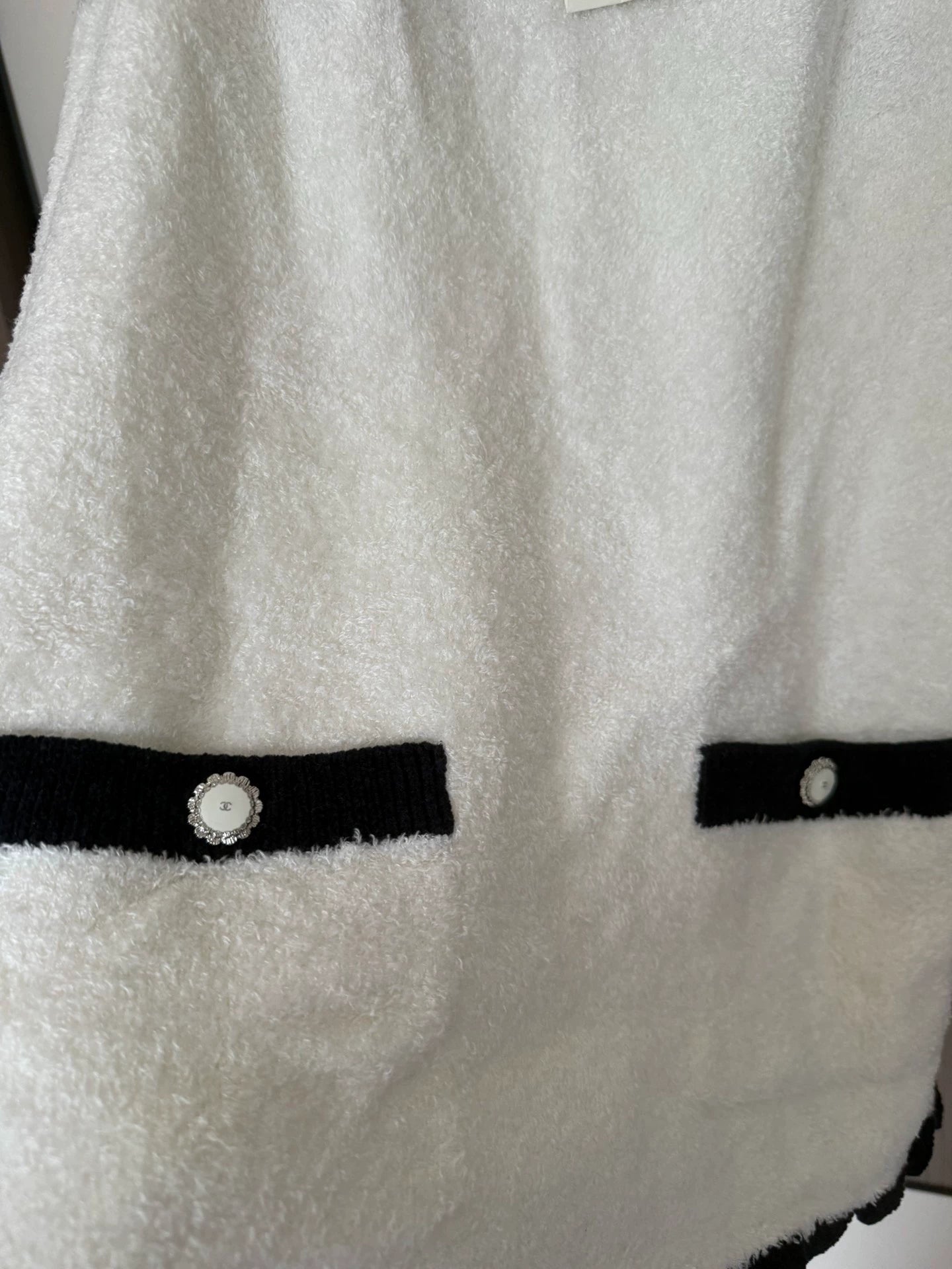 Chanel 26C white and black camisole