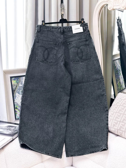 Chanel 26A dark grey jeans