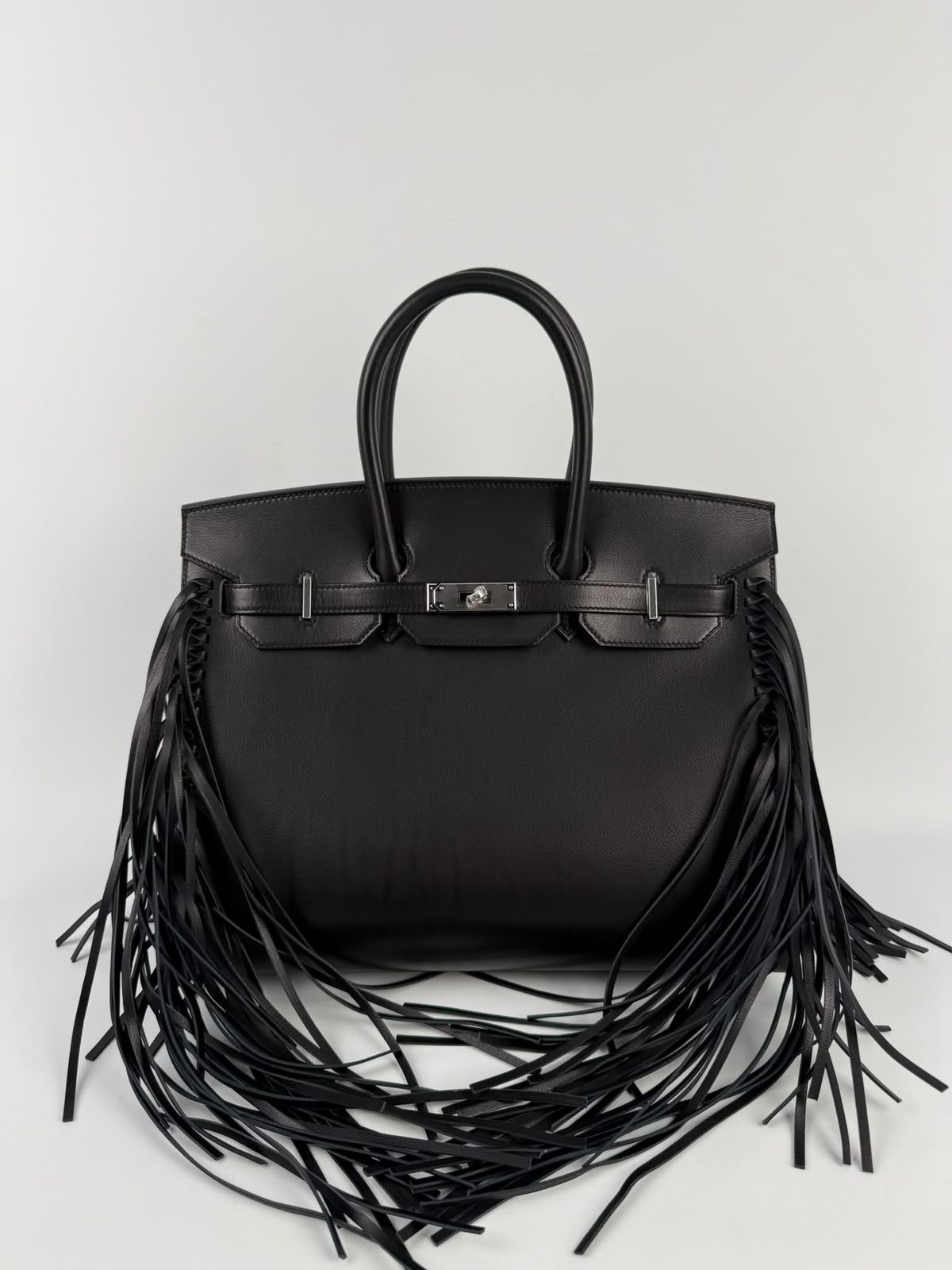 Hermes Birkin 30 Anate Black Evergrain Palladium hardware