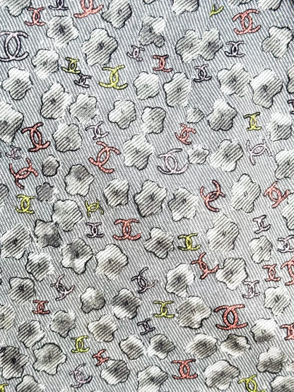 Chanel 25P grey floral shorts