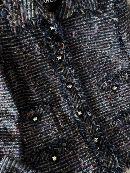 Chanel 05A Blue-purple Tweed Jacket