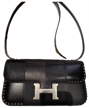 Hermes Constance elan patchwork palladium hardware
