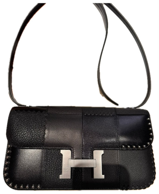 Hermes Constance elan patchwork palladium hardware