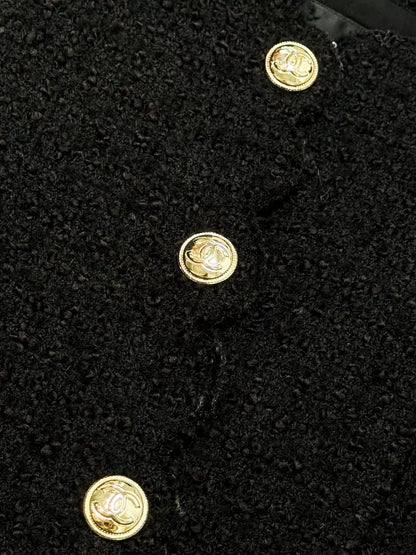 Chanel 20k black tweed jacket