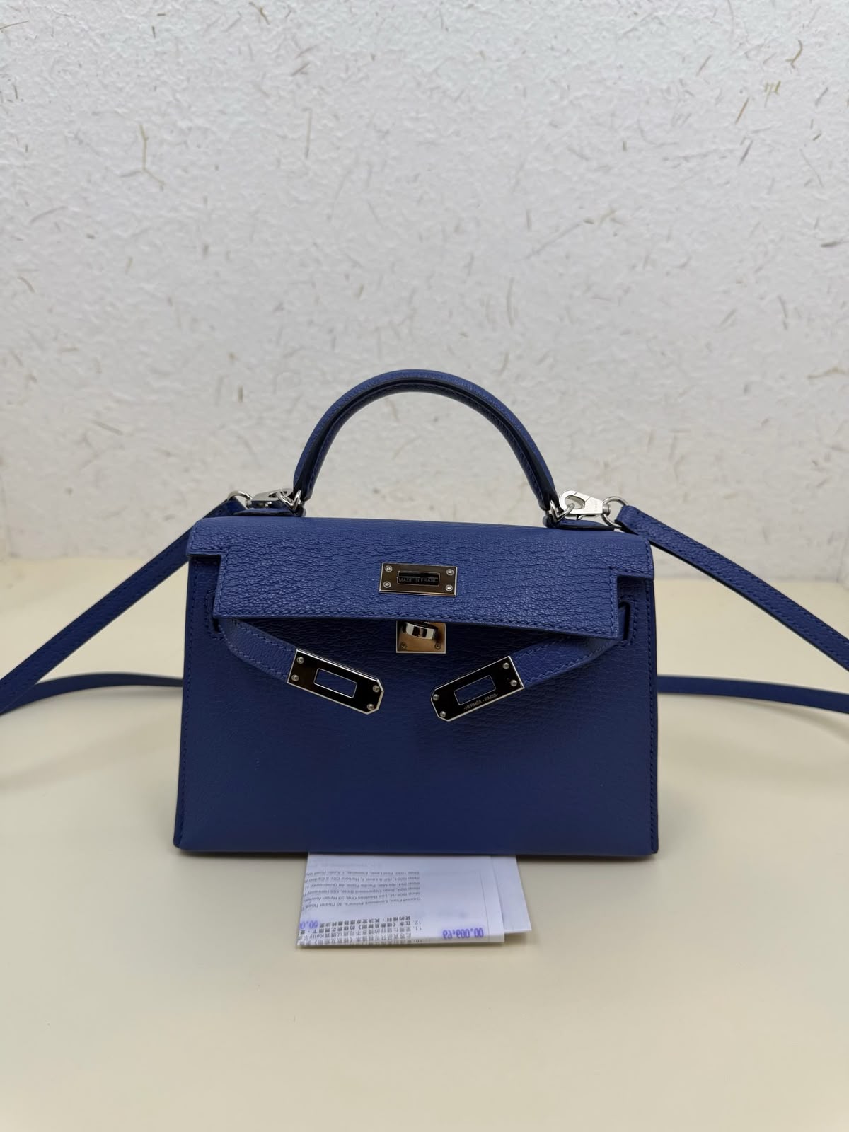 Hermes Mini Kelly 20 Brighton Chevre Palladium hardware