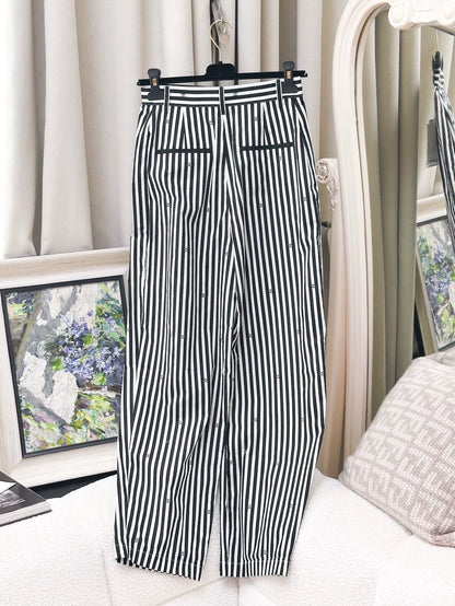 Chanel 24M Black and white trousers
