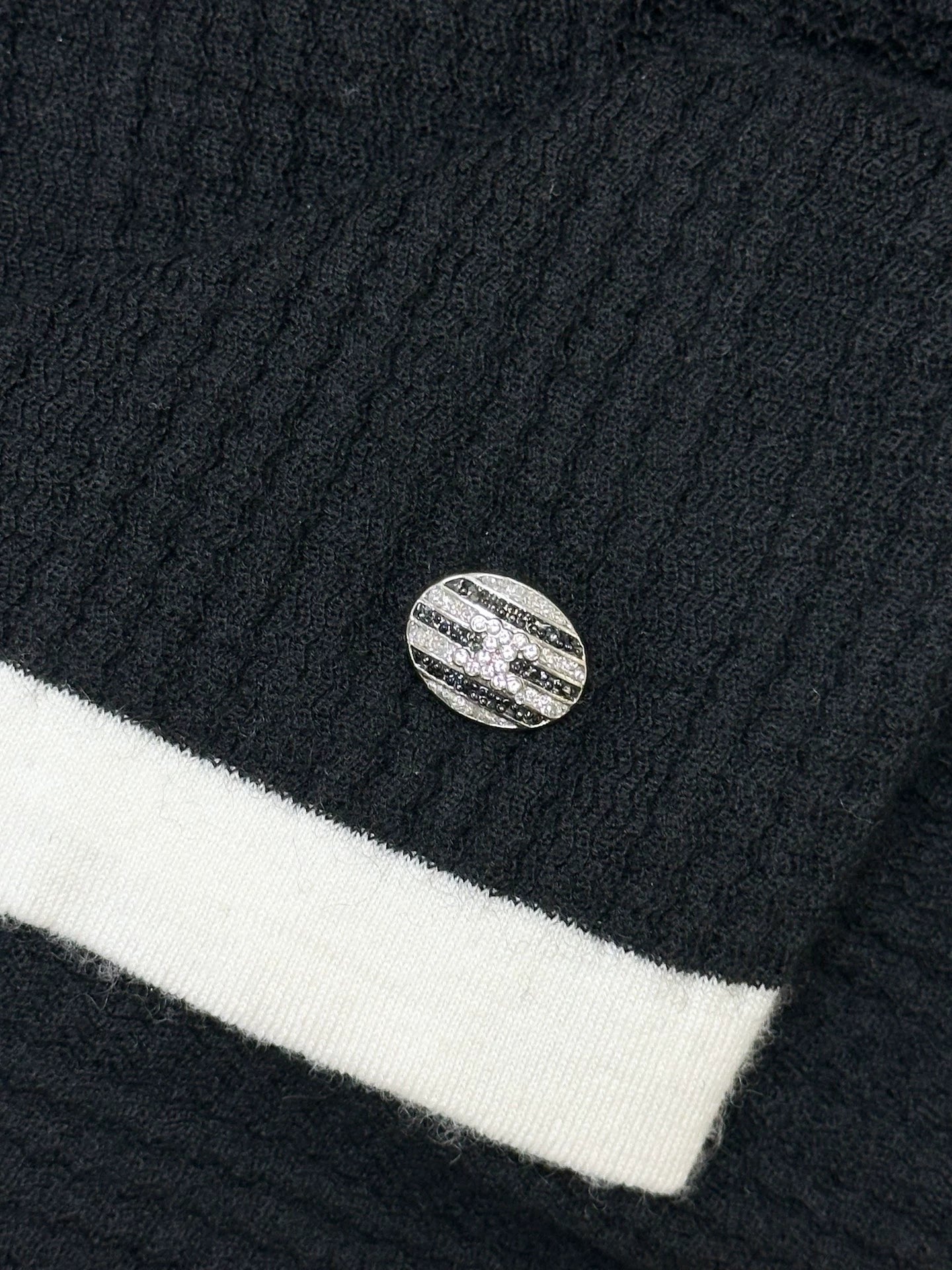 Chanel 24C black cashmere top