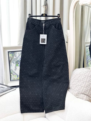 Chanel 23P black/grey jeans