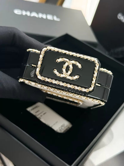 Chanel 22S No. 5 perfume bottle acrylic crossbody bag minaudière