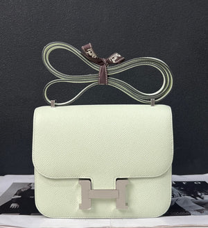 Hermes Constance 18 vert fizz Epsom palladium hardware