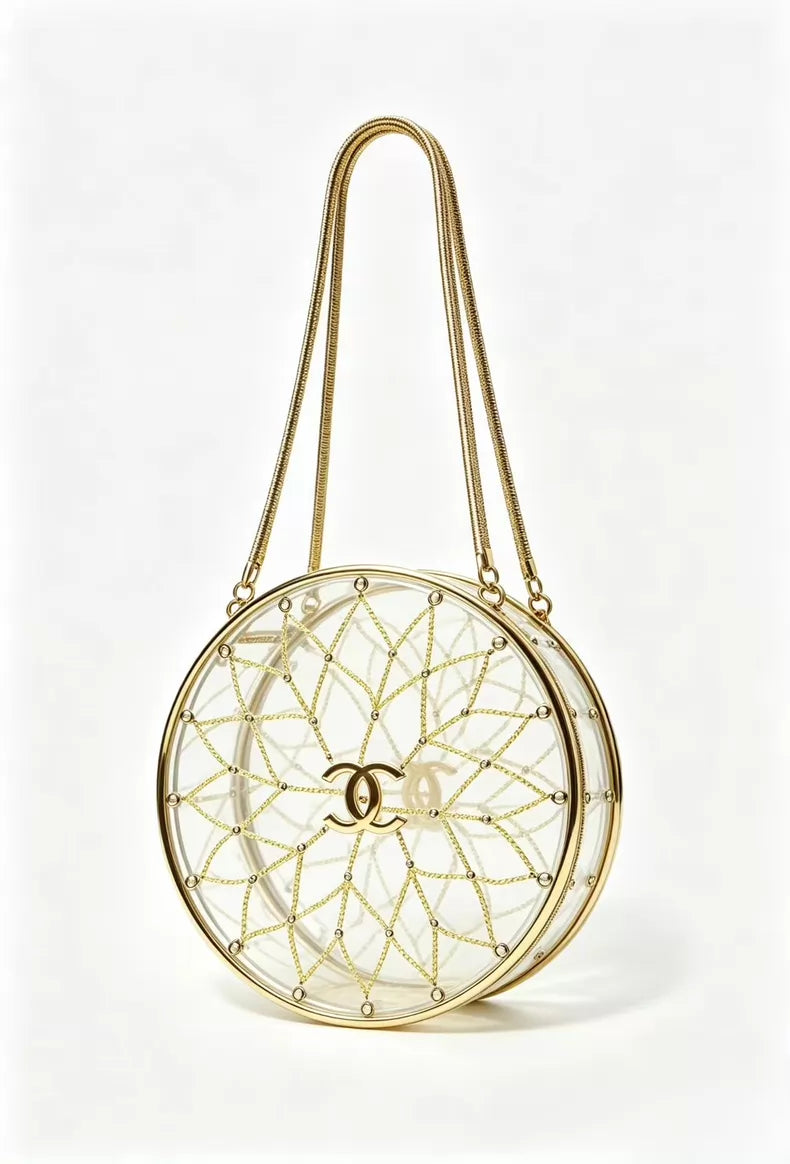 Chanel 97 Gold Beaded Shoulder Bag