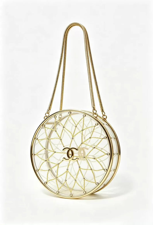 Chanel 97 Gold Beaded Shoulder Bag
