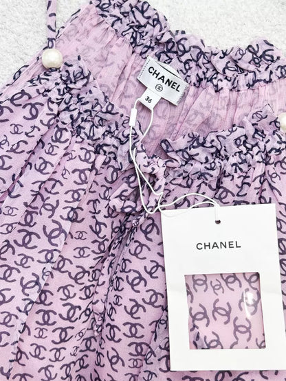 Chanel 25S pink purple top