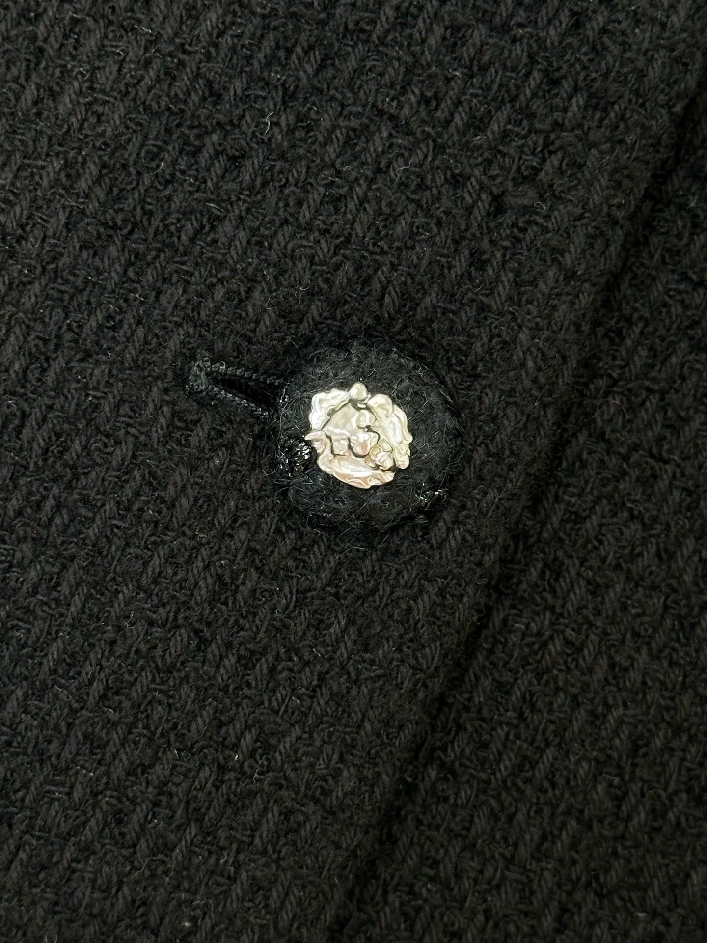 Chanel 24K black tweed coat