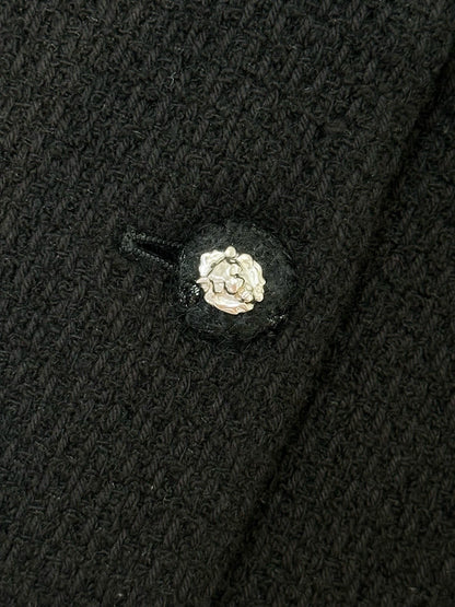 Chanel 24K black tweed coat