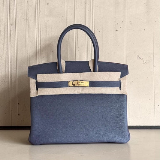 Hermes Birkin 30 Ardoise Togo Gold hardware