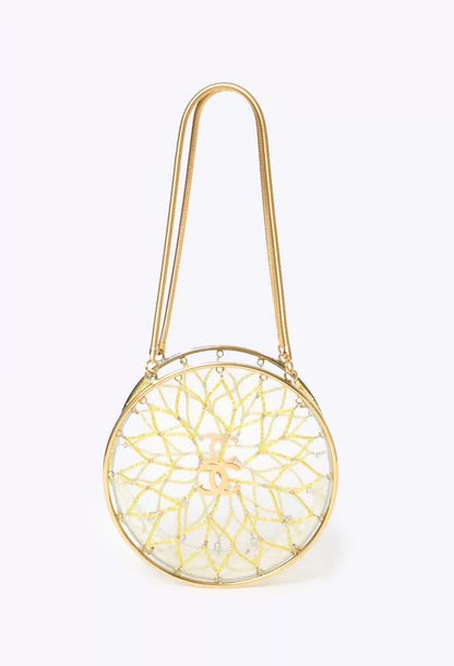 Chanel 97 Gold Beaded Shoulder Bag