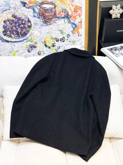 Chanel 26P black tweed jacket