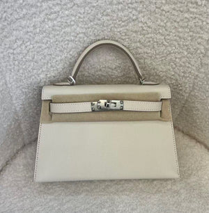 Hermes Mini Kelly 20 HSS nata interior blue sapphire epsom palladium hardware