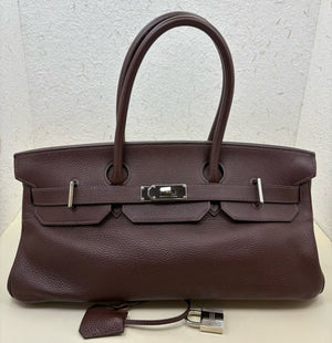 Hermes Birkin Shoulder 42 Terre TC Palladium hardware