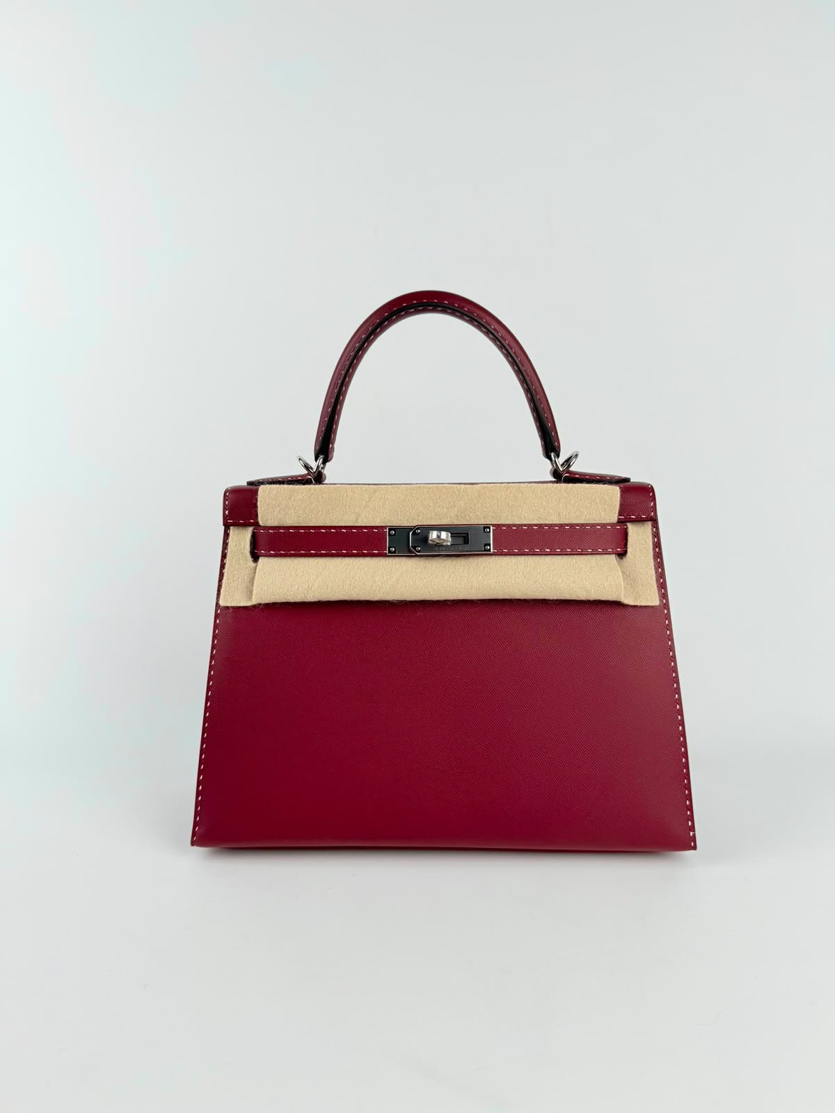 Hermes Kelly 28 Sellier Miss You Rouge H Madame Palladium hardware