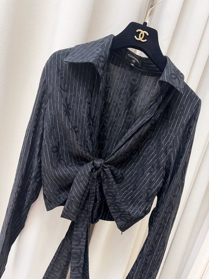 Chanel 23P black shirt