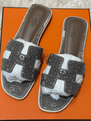 Hermes Orans Ombre Lizard (rare)