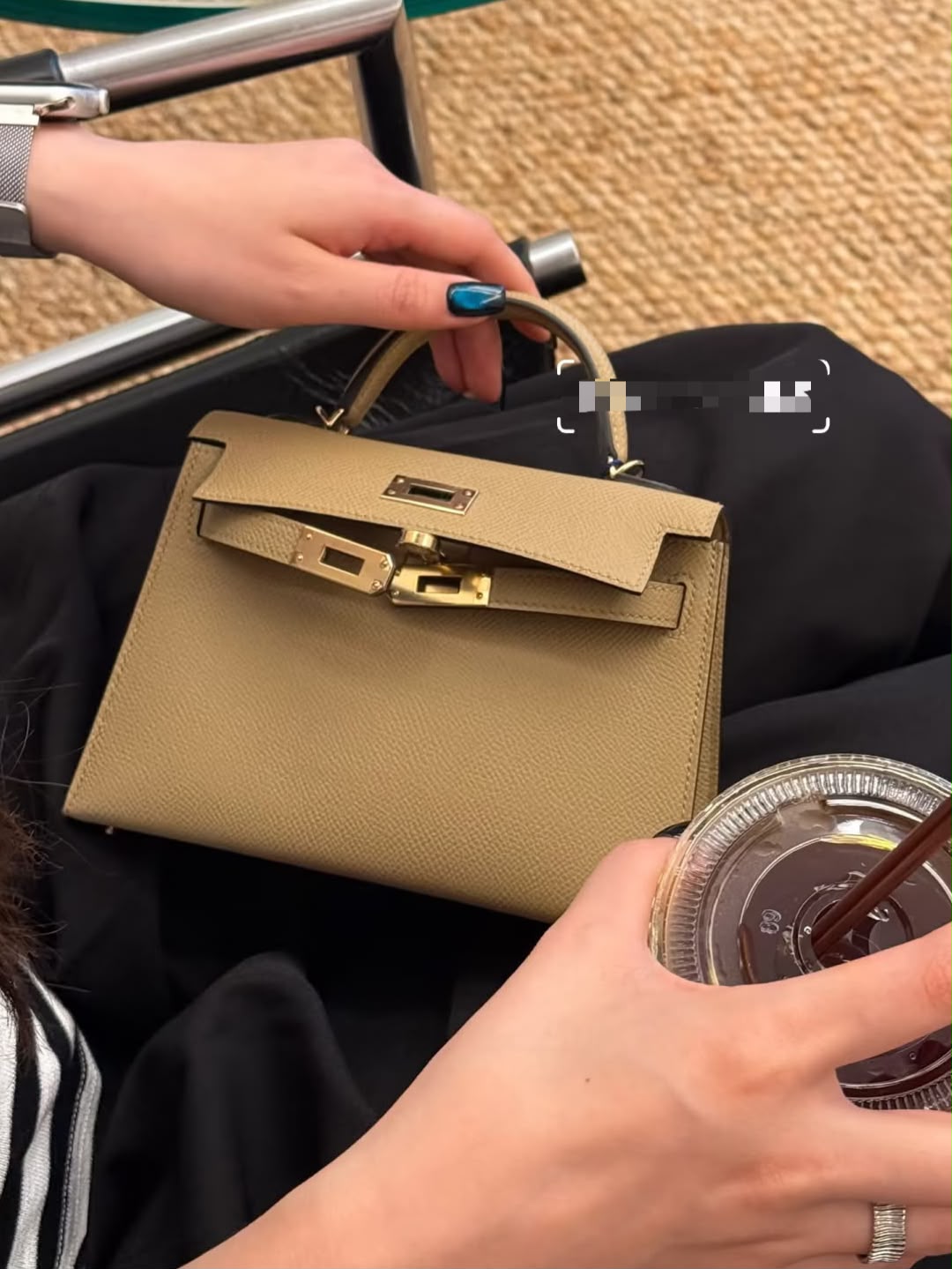 Hermes Mini Kelly 20 Dune Epsom Permabrass hardware