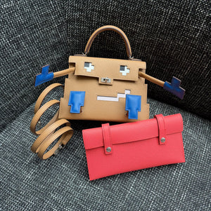 Hermes Kelly picto biscuit / rose Texas palladium hardware