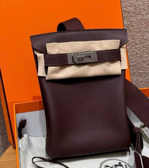 Hermes Hac a Dos PM Rouge Sellier Togo Palladium hardware