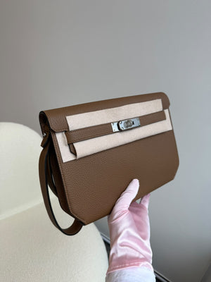 Hermes Kelly Depeches Alezan Togo Palladium hardware