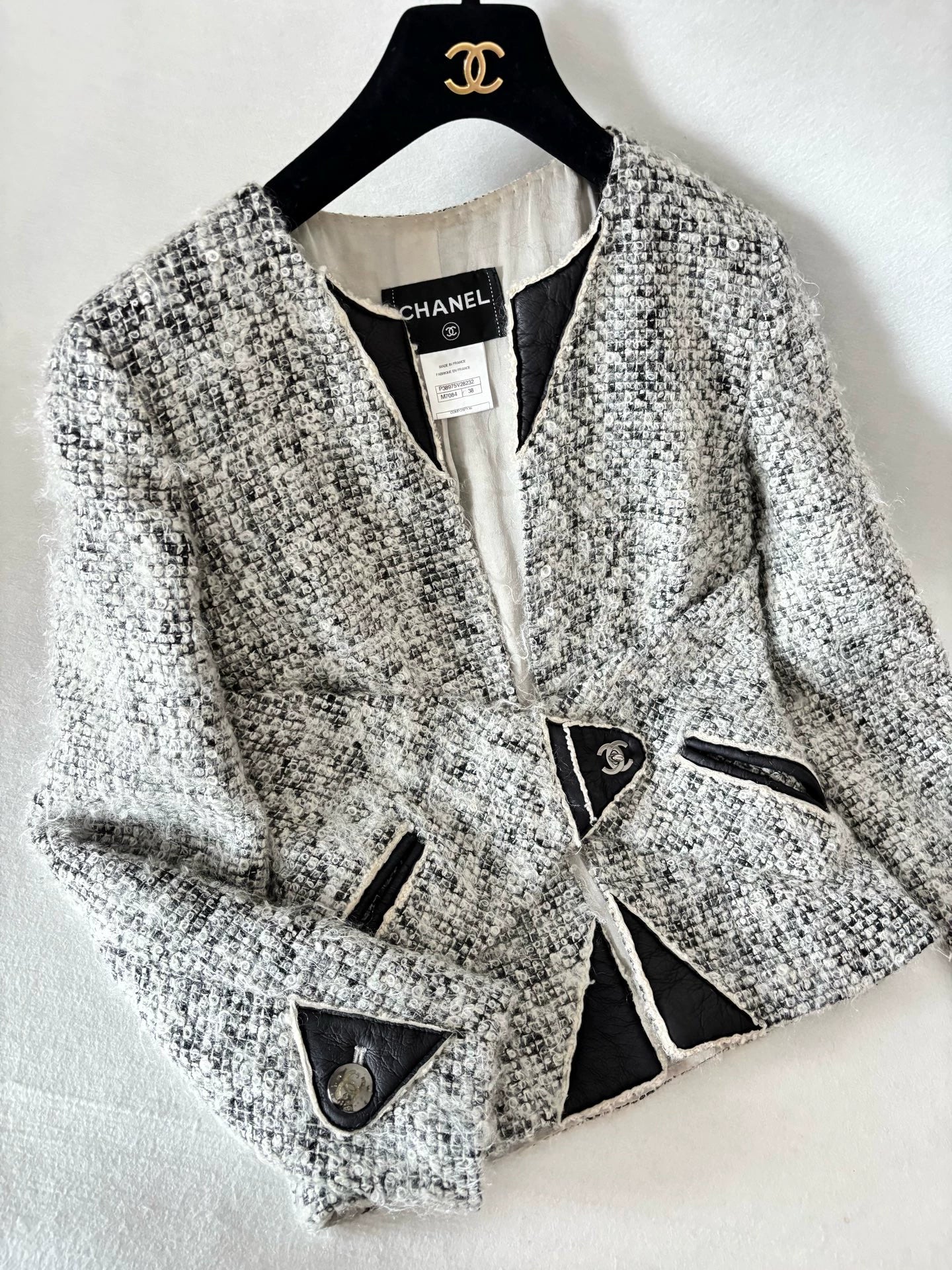Chanel 10 Grey Cashmere Jacket