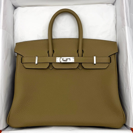 Hermes Birkin 25 Dune Togo Palladium hardware