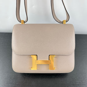 Hermes Constance 24 Gris Asphalt Epsom Gold hardware