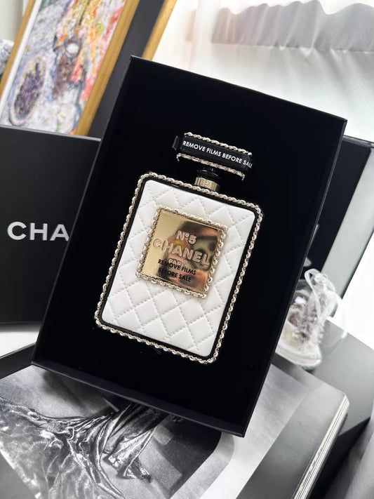 Chanel 22S No. 5 perfume bottle acrylic crossbody bag minaudière