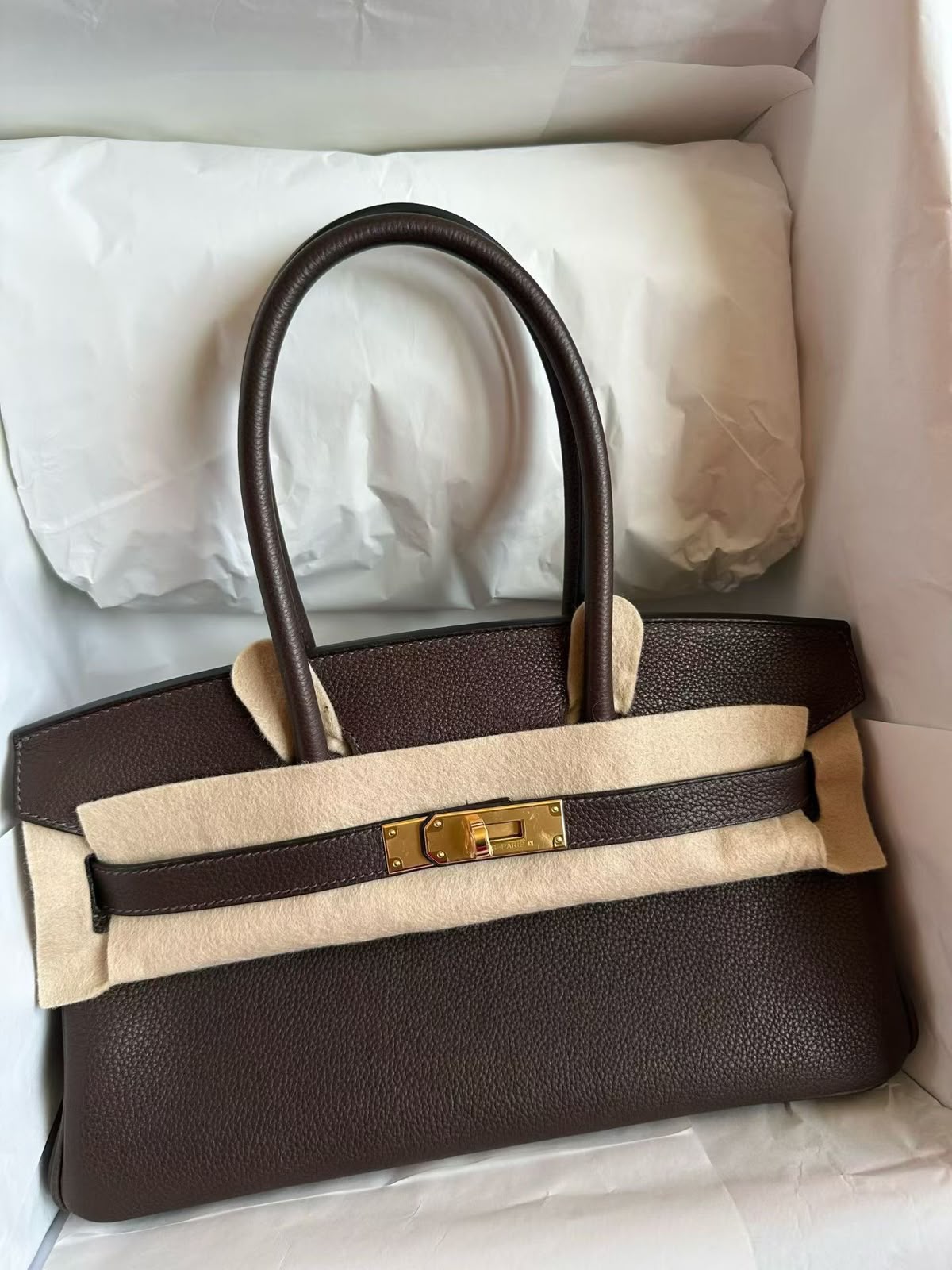 Hermes Birkin Shoulder 29 Barenia Faubourg Gold hardware
