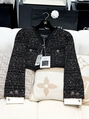 Chanel 20A mixed-color tweed jacket
